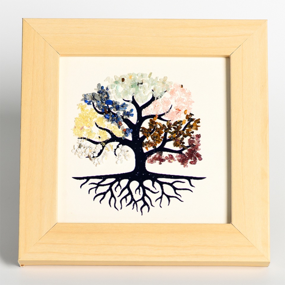 Tree of Life Picture Frame Decoration With Crystal Stone